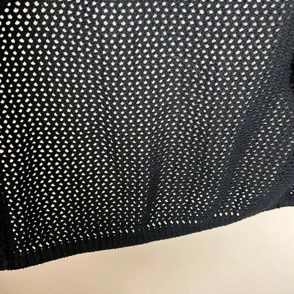 Alice + Olivia Black Knit Whimsigoth Beaded Sleeveless Cardigan Sweater Small - Picture 8 of 11